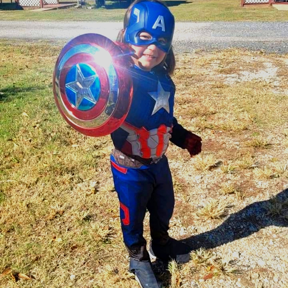Toddler Boys Captain America Halloween Costume Size 5/6t
